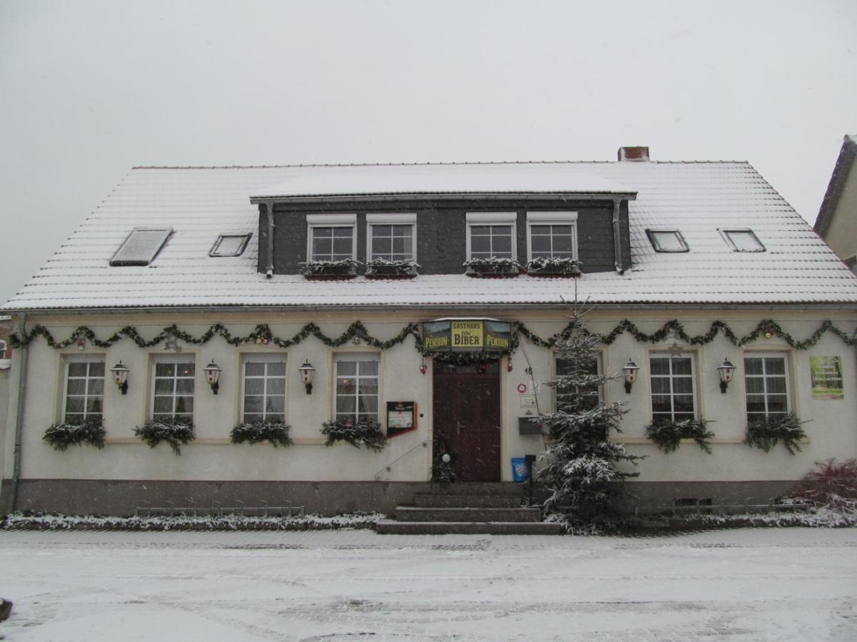 Gasthaus Und Pension Zum Biber Steckby Dış mekan fotoğraf